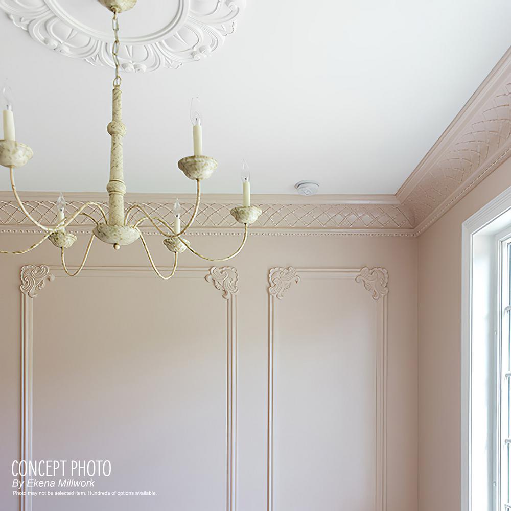 Factory Primed 7 3//8H x 9 1//8P x 11 3//4F x 94 1//2L Ekena Millwork MLD07X09X11RA Raymond Crown Moulding