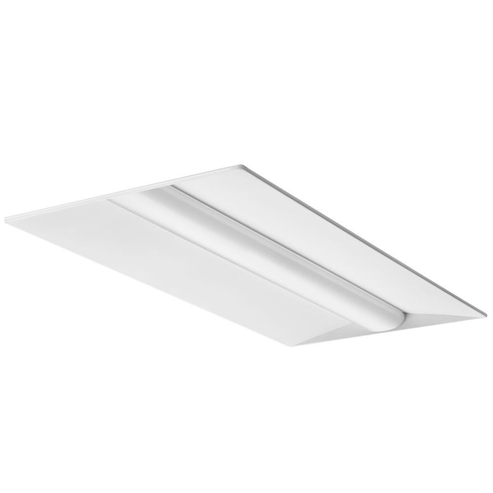 34-Watt White Integrated LED Troffer
