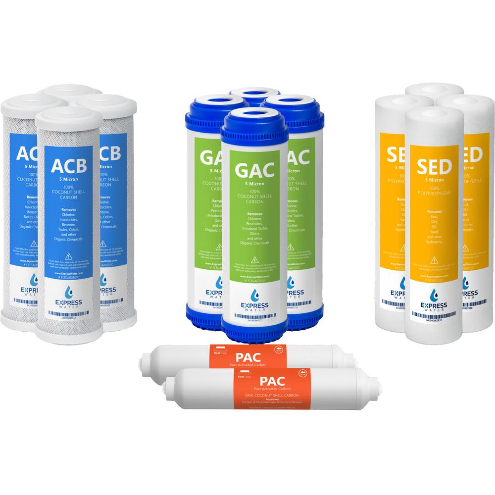 Express Water 10 in. Reverse Osmosis Replacement Filter Set 14