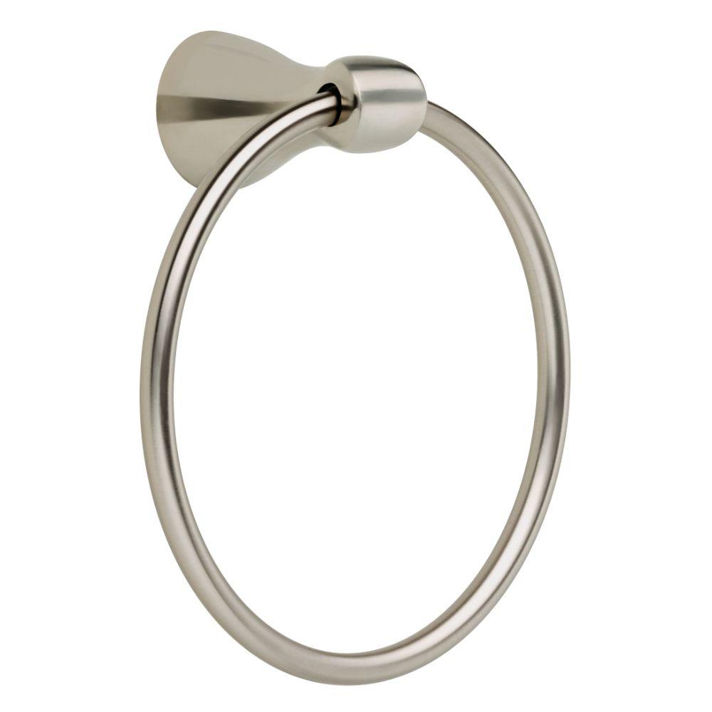 Delta Foundations Towel Ring in Stainless-FND46-SS - The Home Depot