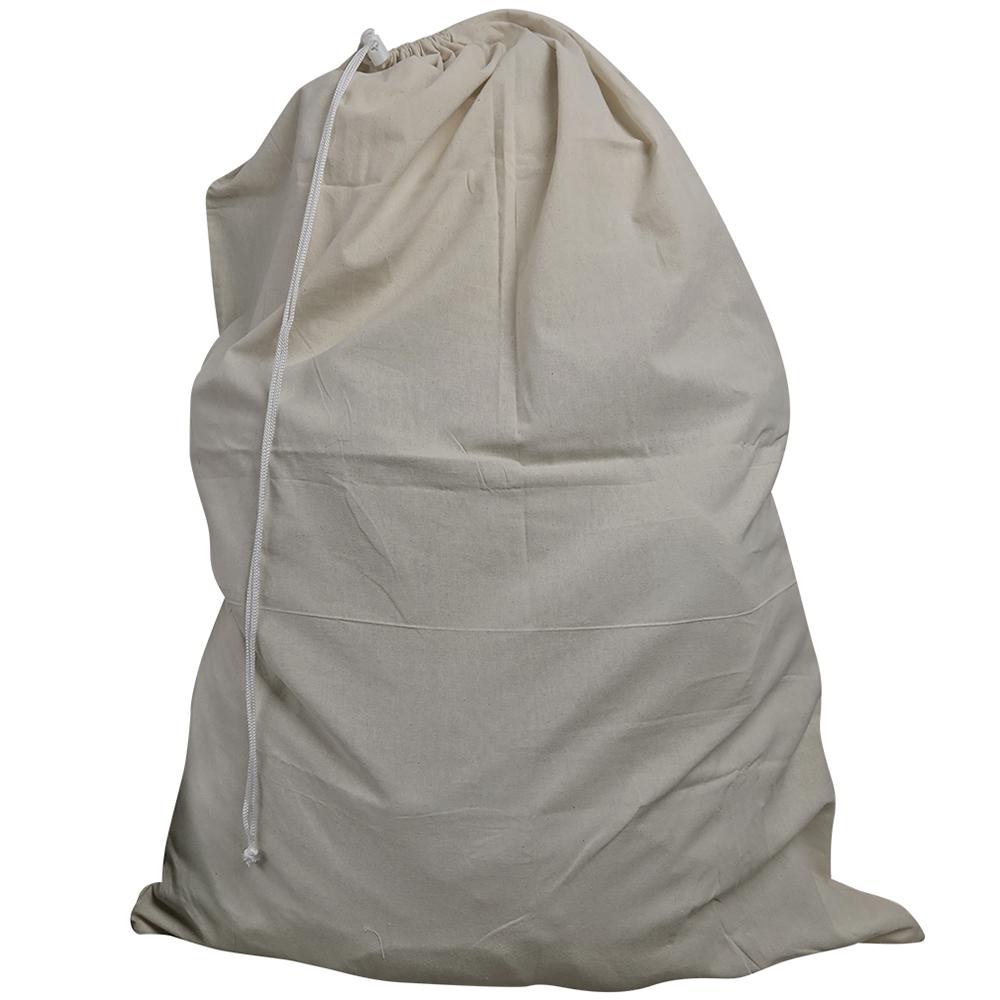 Laundry Bags Room Storage The Home Depot Drawstring Beige Canvas Laundry Bag
