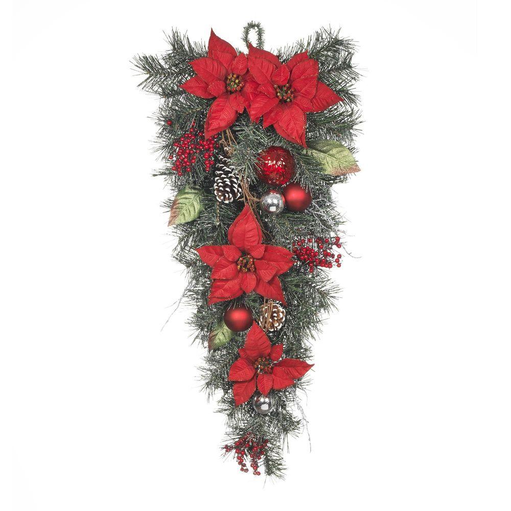 Christmas Swag Christmas Wreaths & Garland The Home Depot