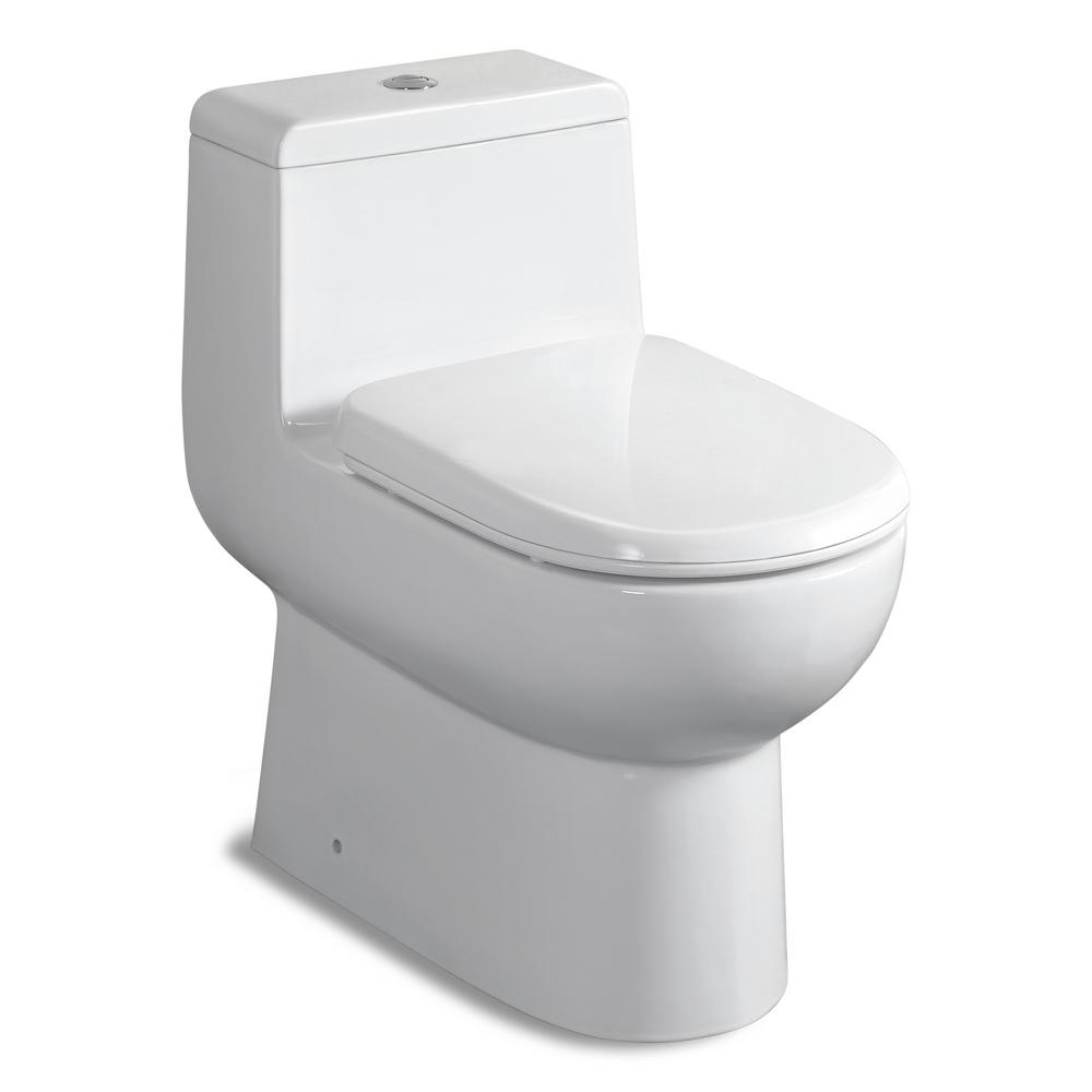 Jade Bath Acacia 1piece 0.8/1.28 GPF Dual Flush Elongated Toilet in