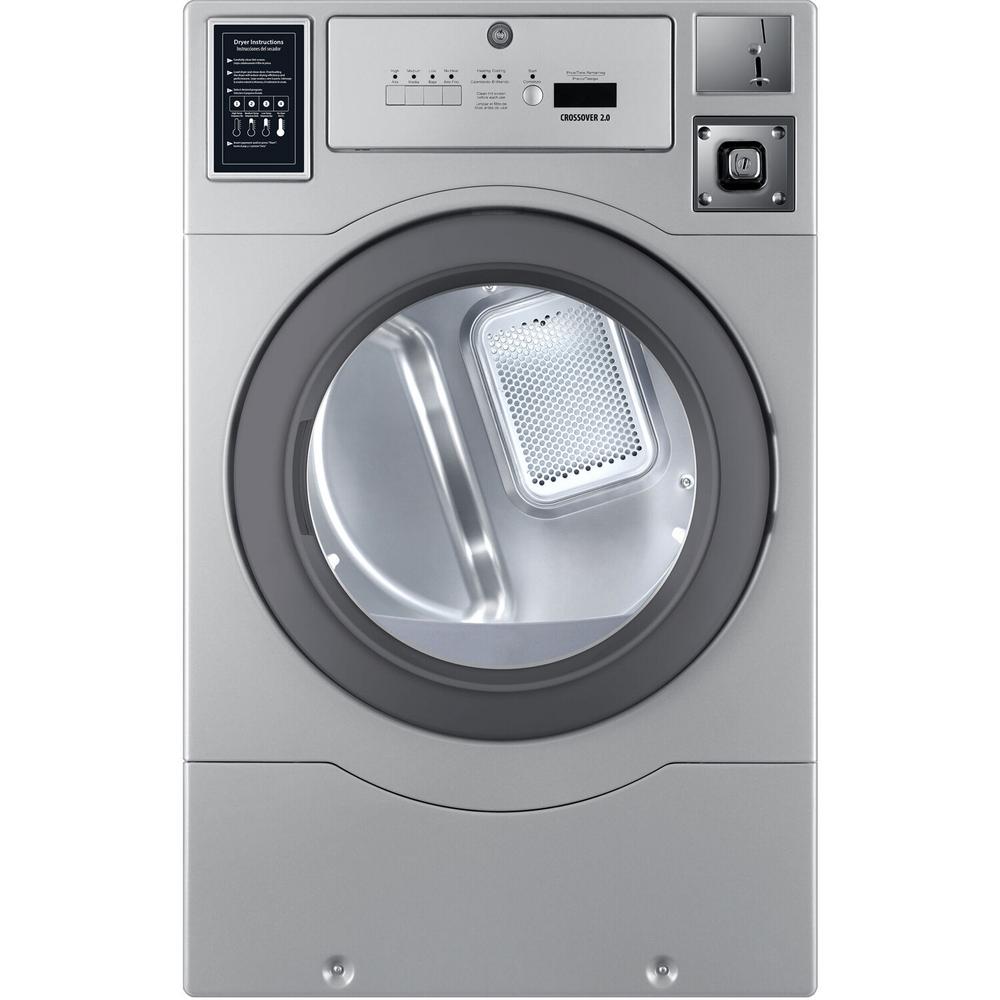 Crossover Commercial 7 cu. ft. Grey Gas Dryer, Coin-Operated-GAS DRYER