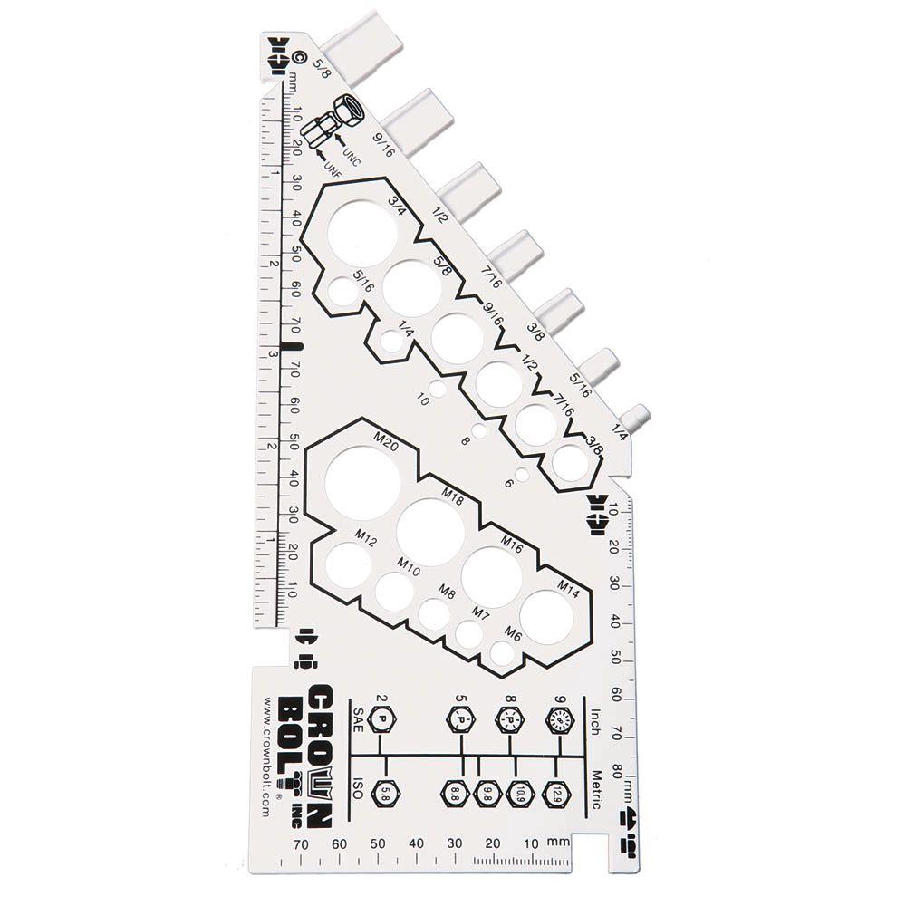 Everbilt 12 in. Plastic Bolt Gauge801004 The Home Depot