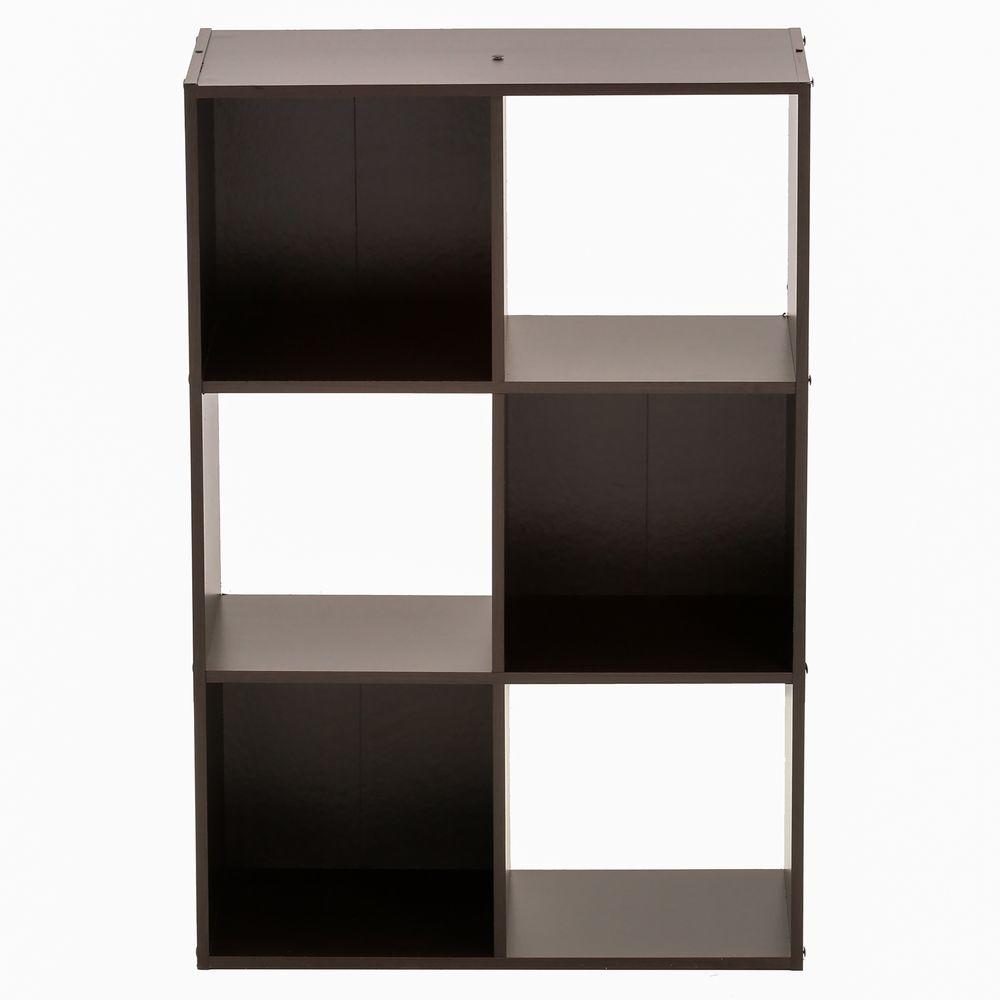 Martha Stewart Living 36 in. x 24 in. Espresso Stackable 6Cube