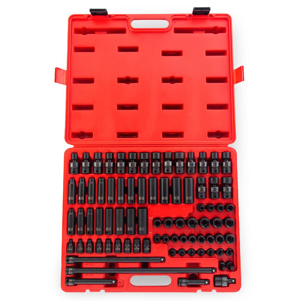 our Most Complete Set Ever ... 3//8 Inch Drive 84 Piece Impact Socket MASTER SET