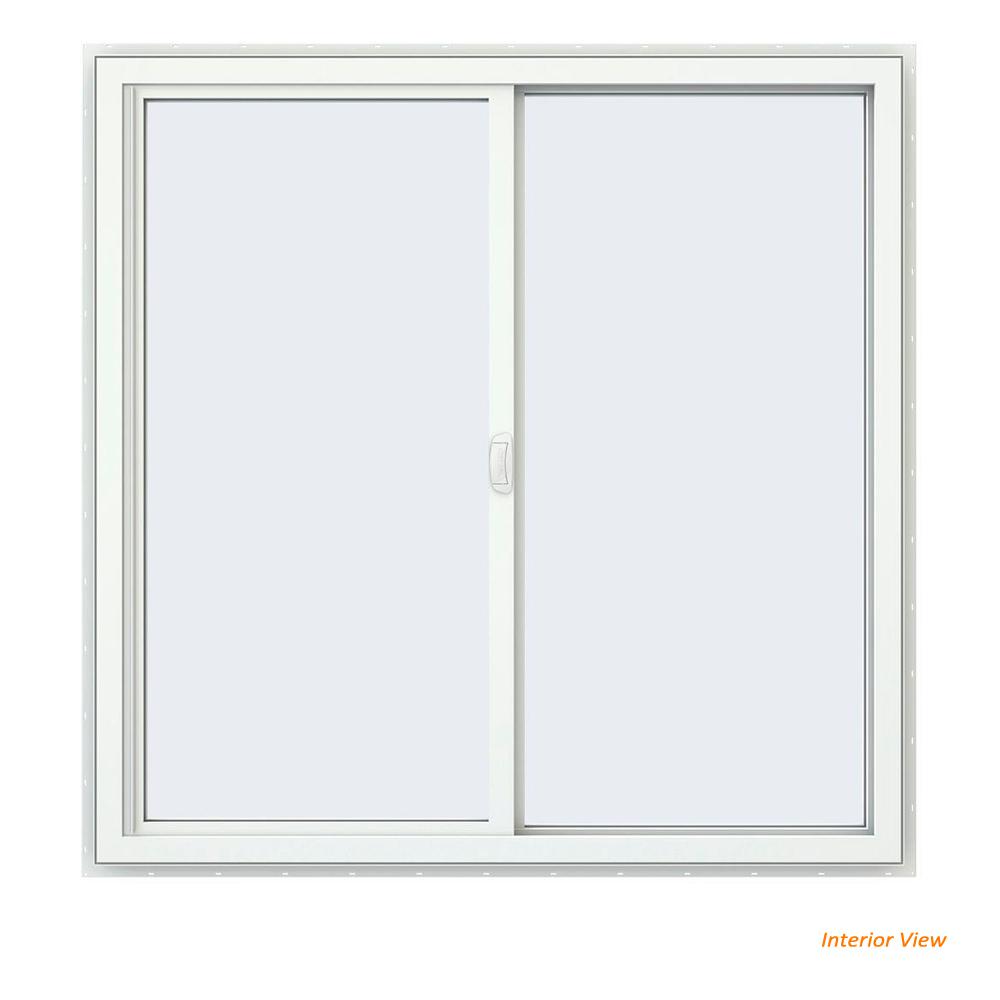 JELD WEN 475 In X 475 In V 4500 Series White Vinyl Left Handed