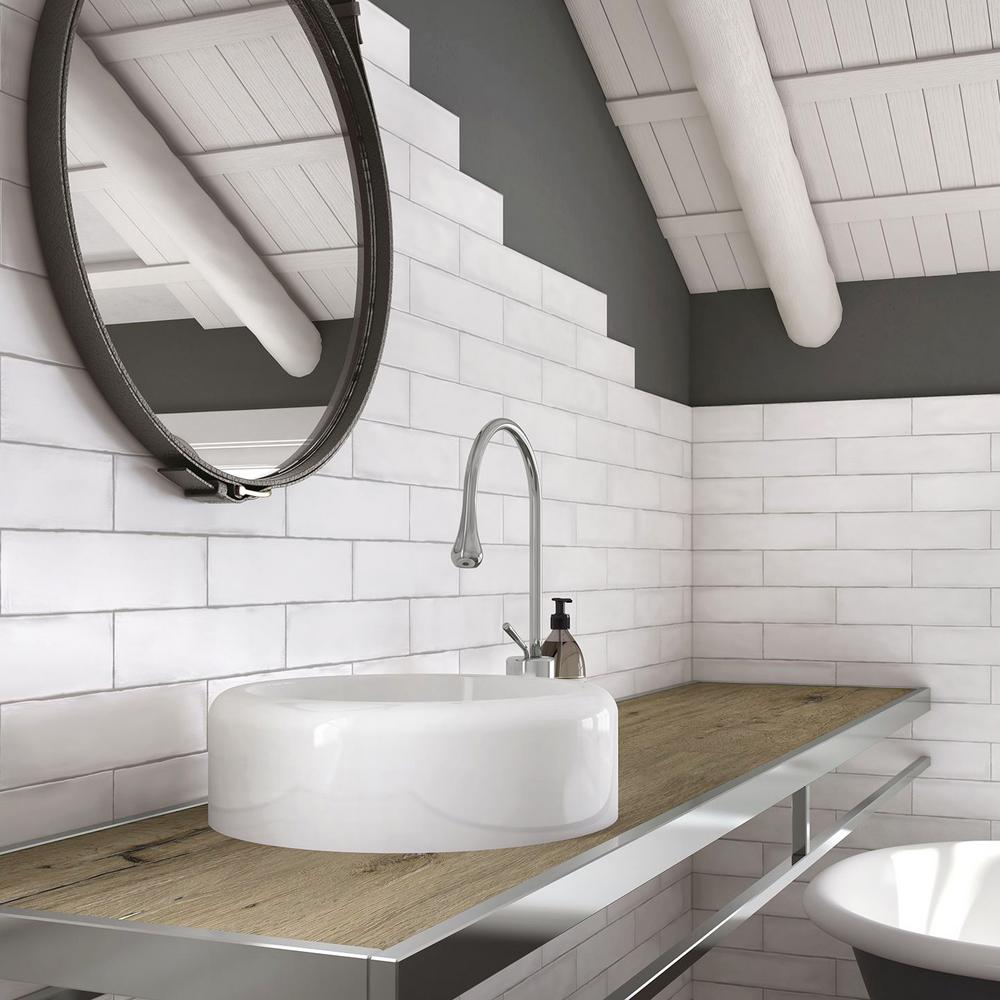 Ivy Hill Tile Strait White 3 In X 12, White Subway Tile Bathrooms