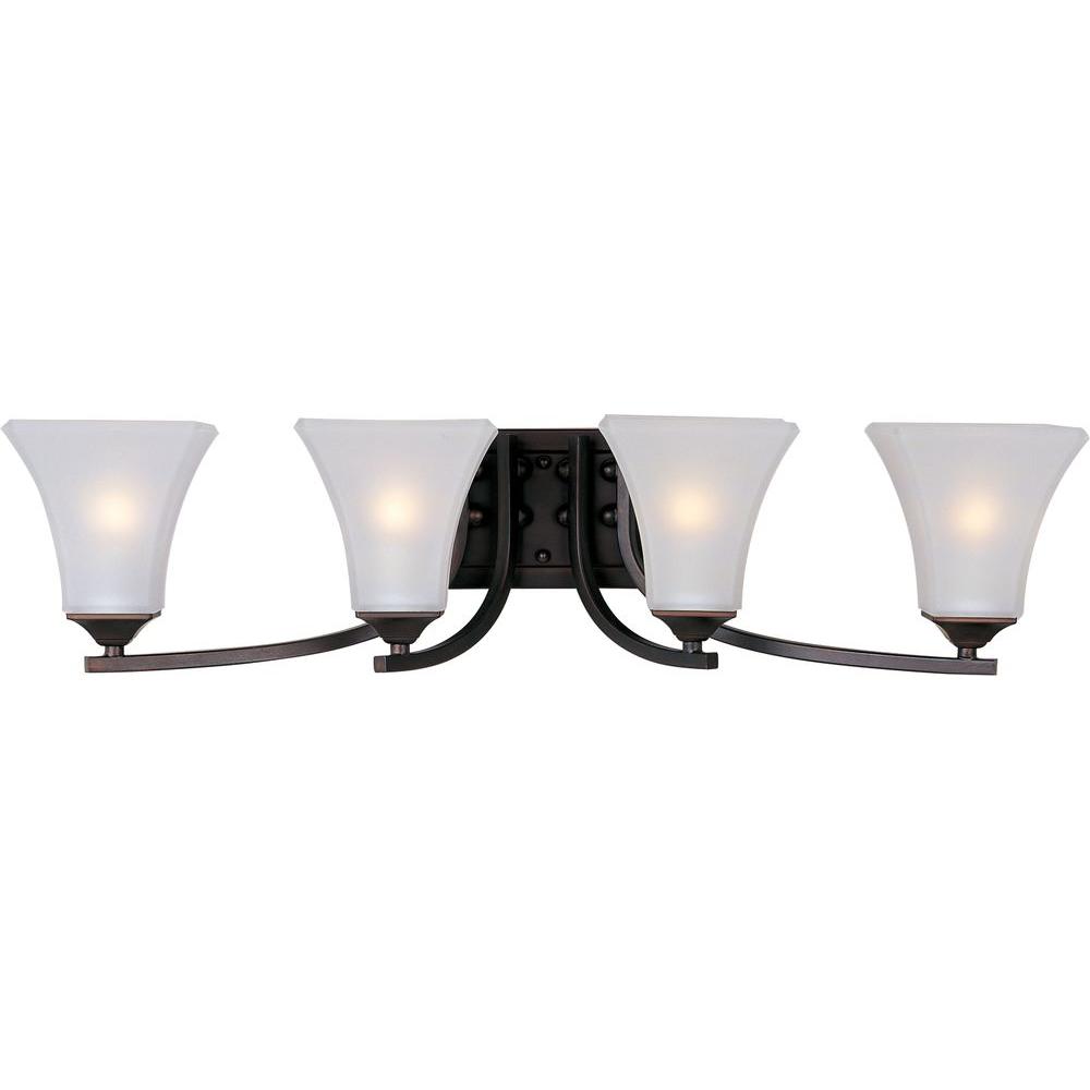 Maxim Lighting Aurora 4 Light Oil Rubbed Bronze Bath Vanity Maxim Lighting Aurora 4 Light Oil Rubbed Bronze Bath Vanity