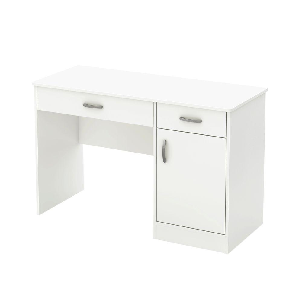 South Shore Axess Pure White Workstations With Storage 7250070