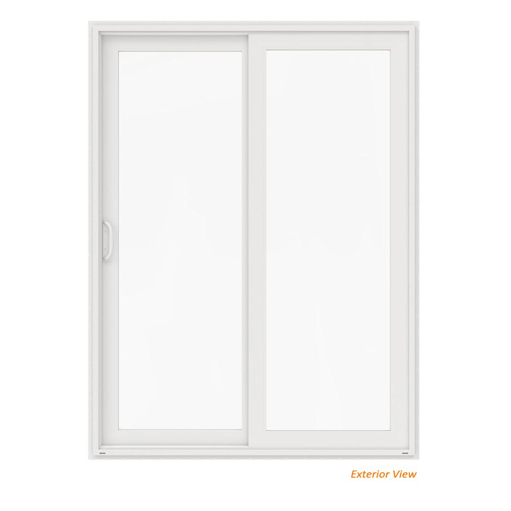 72 X 96 Sliding Patio Door Doors Exterior The 72 In X 96 V 4500 White Vinyl Left Hand Full