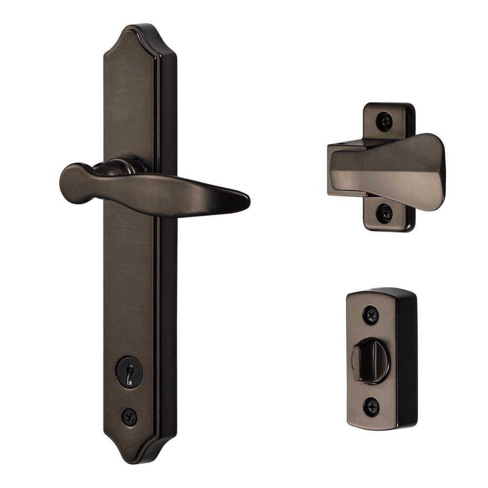 Ideal Security Ml Lever Set With Keyed Deadbolt Usa Oil Rubbed