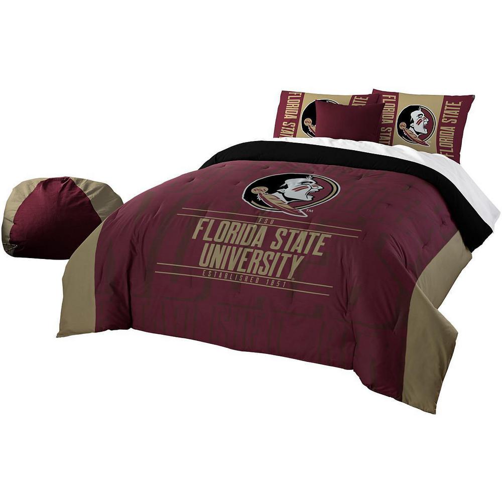 Florida State 3 Piece Multicolored Full Comforter Set