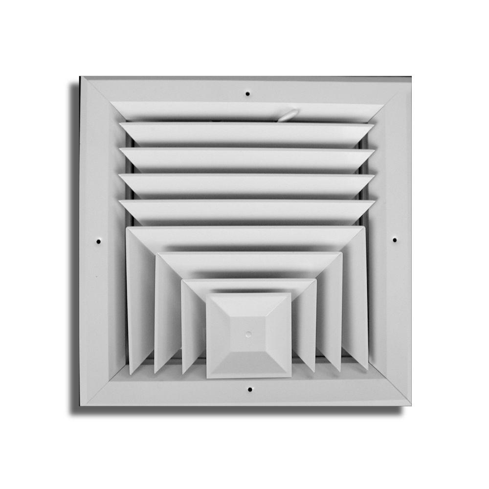 TruAire 6 in. x 6 in. 3 Way Square Ceiling DiffuserHA503 06X06 The Home Depot