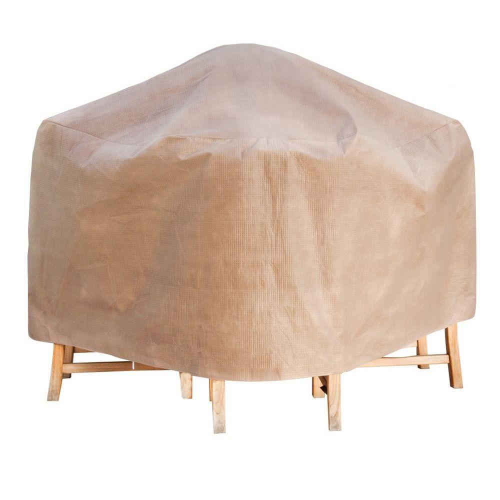 Duck Covers Elite 76 In Square Patio Table And Chair Set Cover Duck Covers Elite 76 In Square Patio Table And Chair Set Cover With Inflatable Airbag To Prevent Pooling Mts07676 The Home Depot