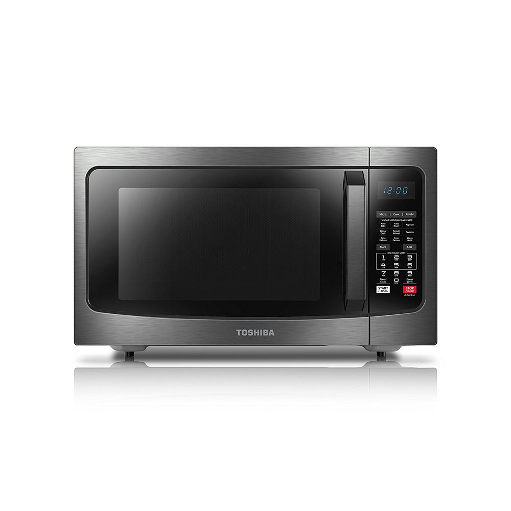 Toshiba 1 5 Cu Ft Stainless Steel Convection Microwave Oven