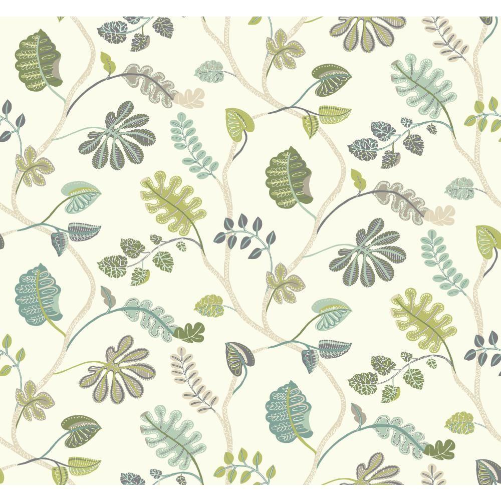 York Wallcoverings Waverly Small Prints A New Leaf Wallpaper-WP2401