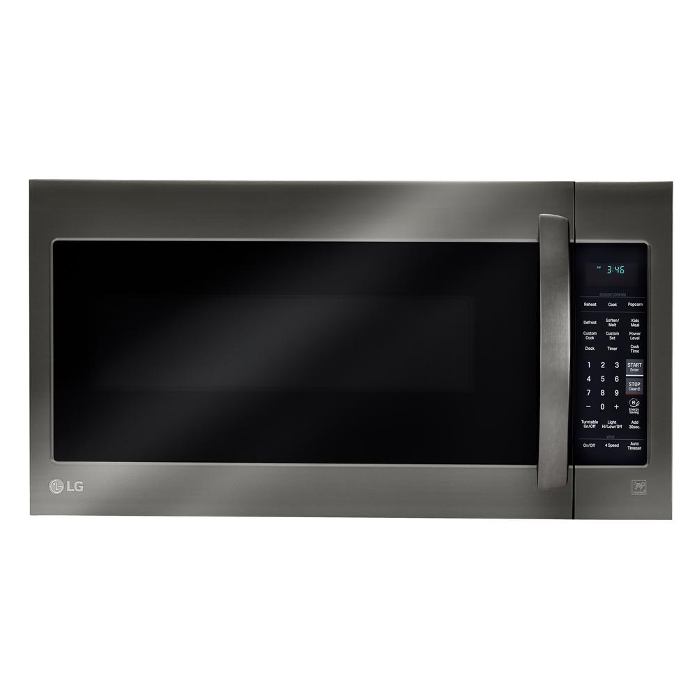 Lg Electronics Cu Ft Over The Range Microwave In Black Stainless