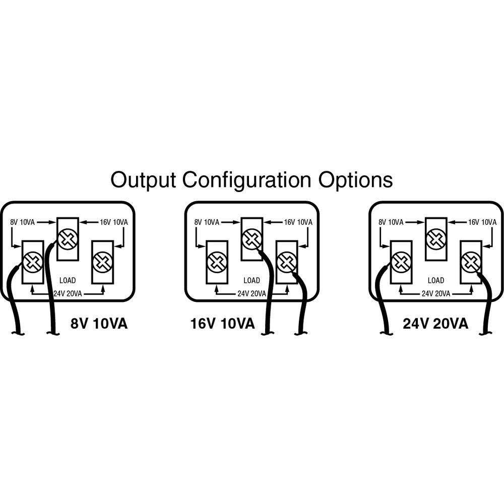 Hampton Bay Wired Door Bell Tri Volt Transformer Compatible With All Video Door Bells Hb 125 03 The Home Depot