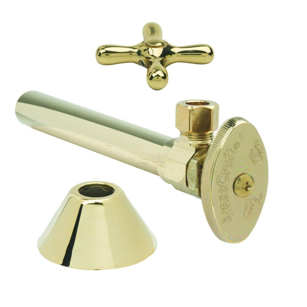 Brass Craft  1//2 in Nom Sweat x 3//8 in Comp With Bell Escutcheon O.D