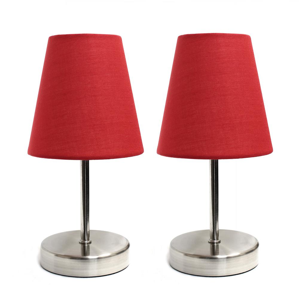 red touch table lamps