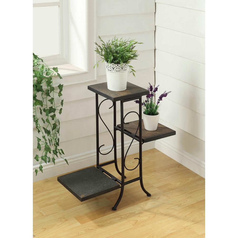 Monarch Specialties Cappuccino Indoor Plant Stand I 2478