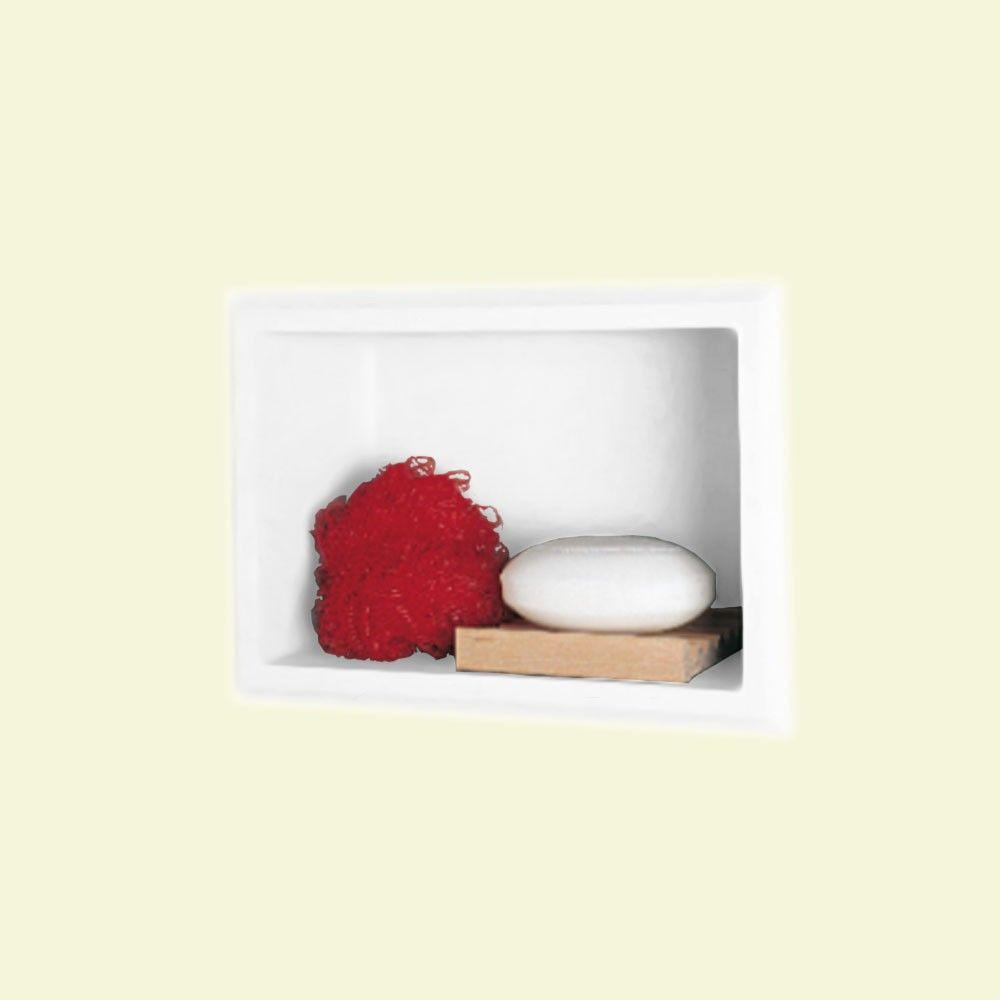 Swan 7 5 In W X 4 D 10 8 H Recessed Soap Dish White