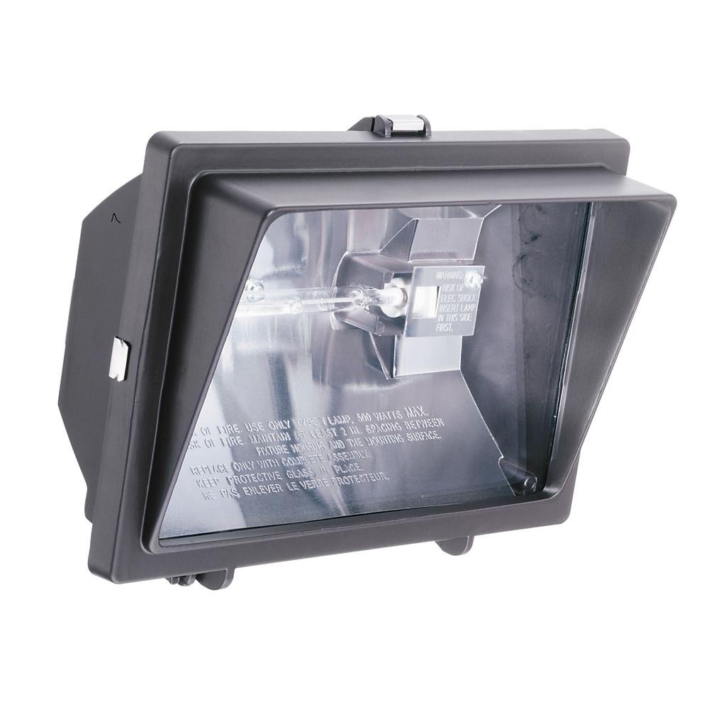 Lithonia Lighting Flood Lights Outdoor Security The 300 Watt Or 500 Quartz Outdoor Halogen Bronze Visored Floodlight