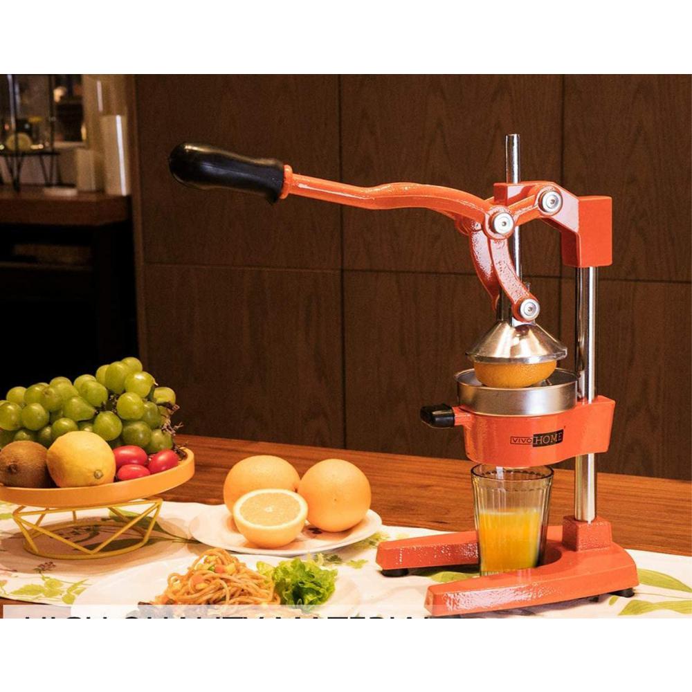 VIVOHOME Stainless Steel Orange Manual Hand Press Juicer Machine ...