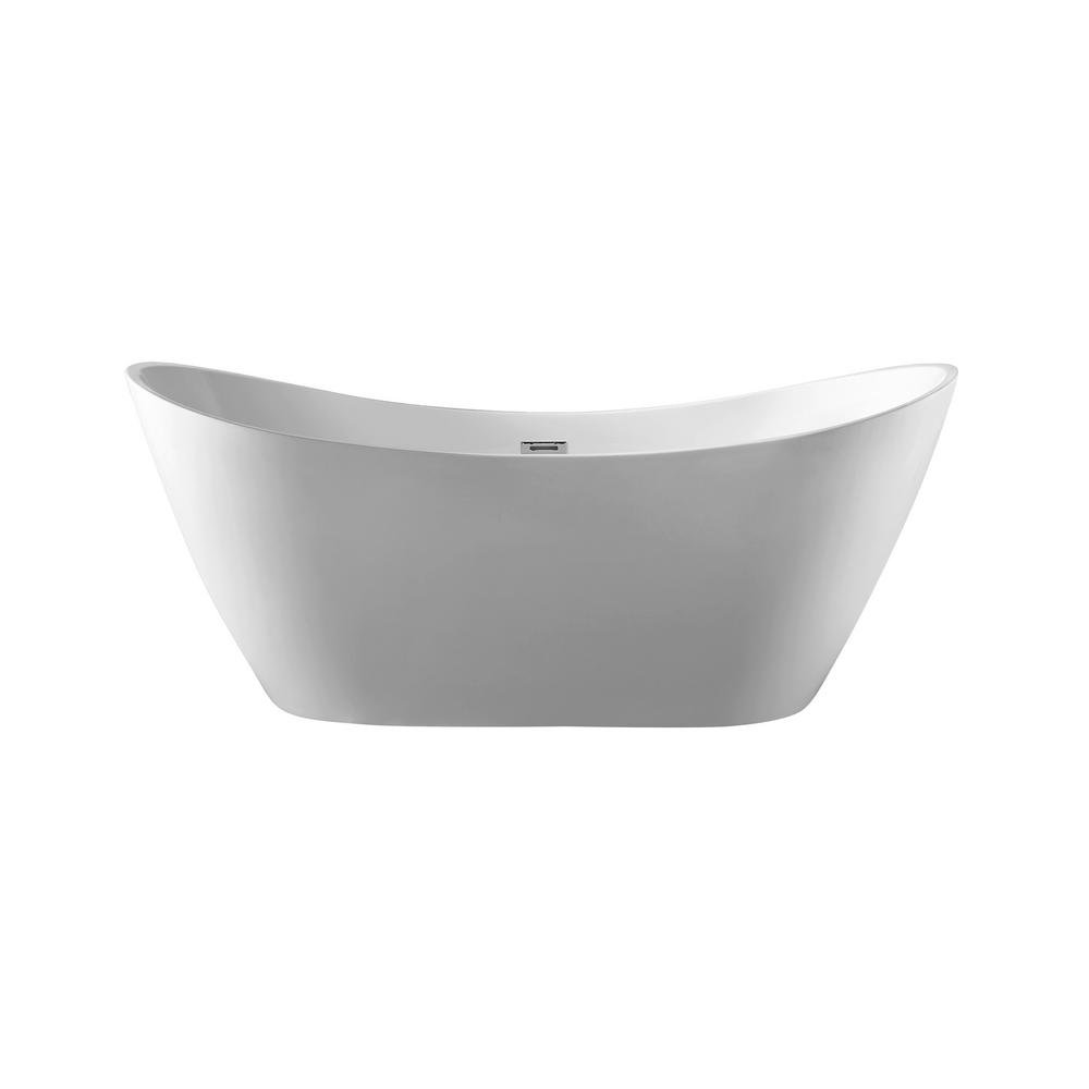 Vanity Art Reims 71 in. Acrylic Flatbottom Center Bathtub ...