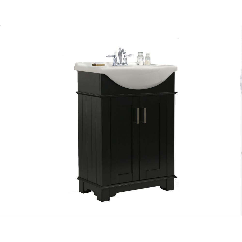 Black Specialty 23 25 In Bathroom Vanities Bath The Home H Vanity In