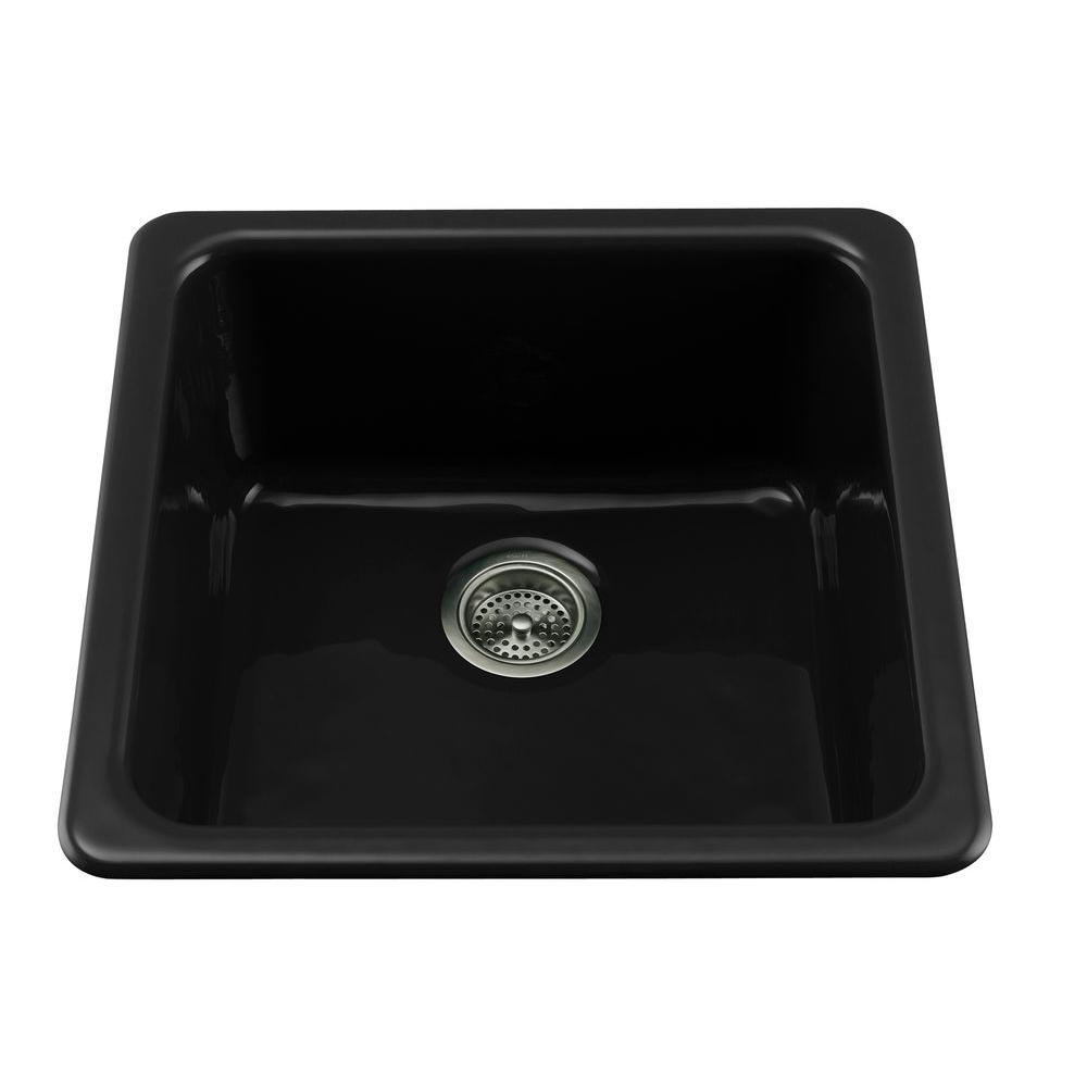 Best Rated Cast Iron Sink Only Black Drop In Kitchen Sinks Dual Mount Cast Iron 21 In Single Basin Kitchen Sink Black