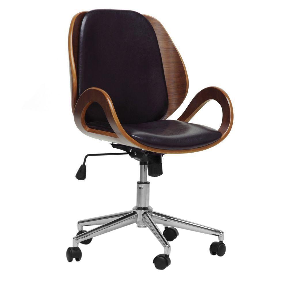 Baxton Studio Watson Black Faux Leather Office Chair 28862 4668 Hd Baxton Studio Watson Black Faux Leather Office Chair