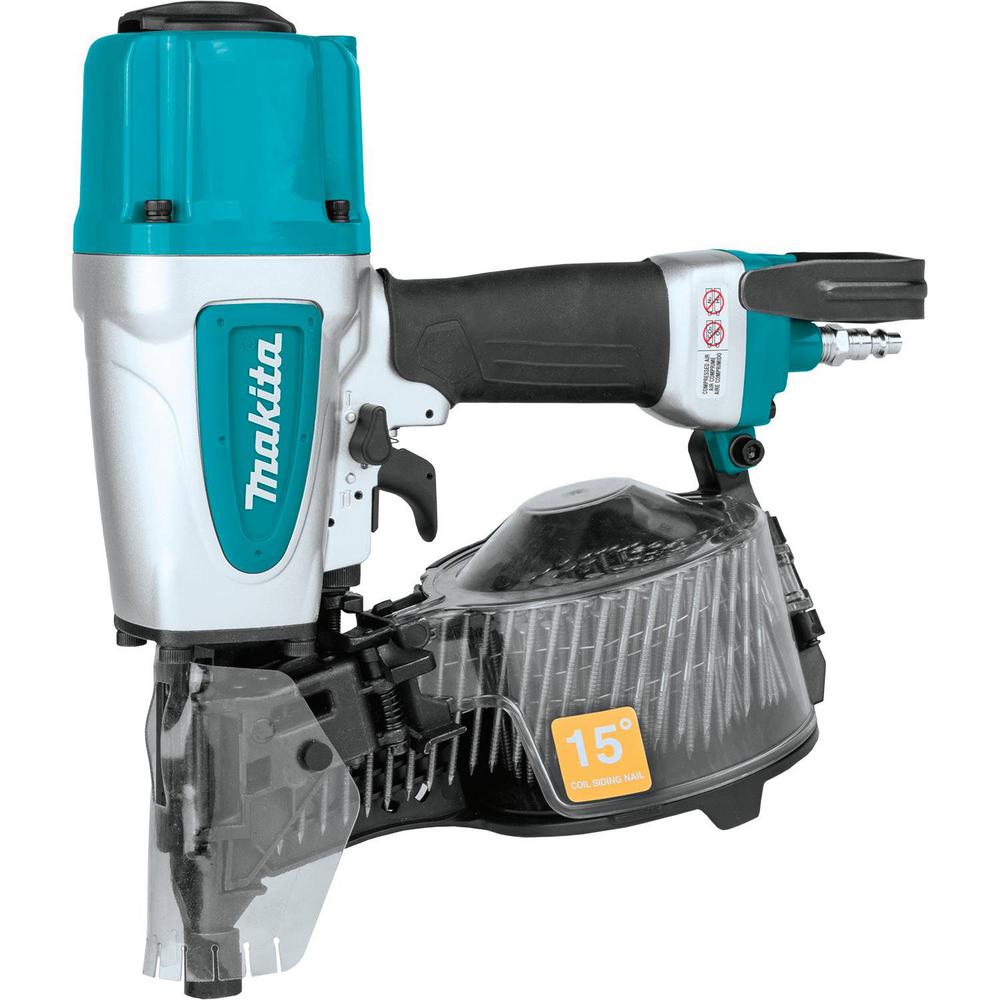 Makita 21/2 in. Pneumatic 15° Siding Coil NailerAN613 The Home Depot
