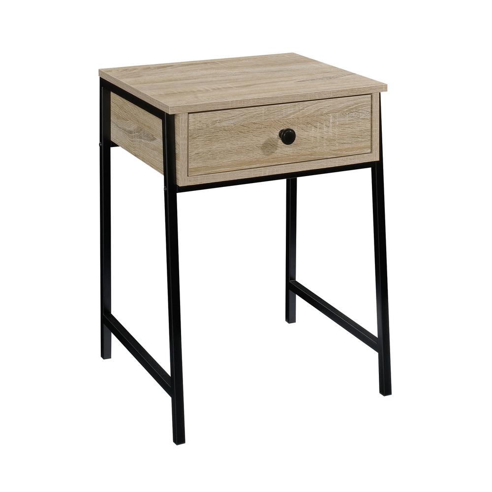 Sauder North Avenue 1 Drawer Charter Oak Nightstand 24 In H X 18 In W X 16 In D 425777 The Home Depot