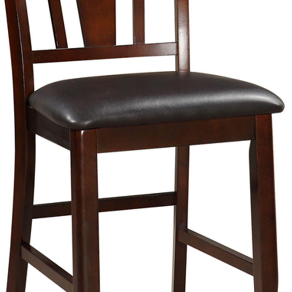 black wooden high chair