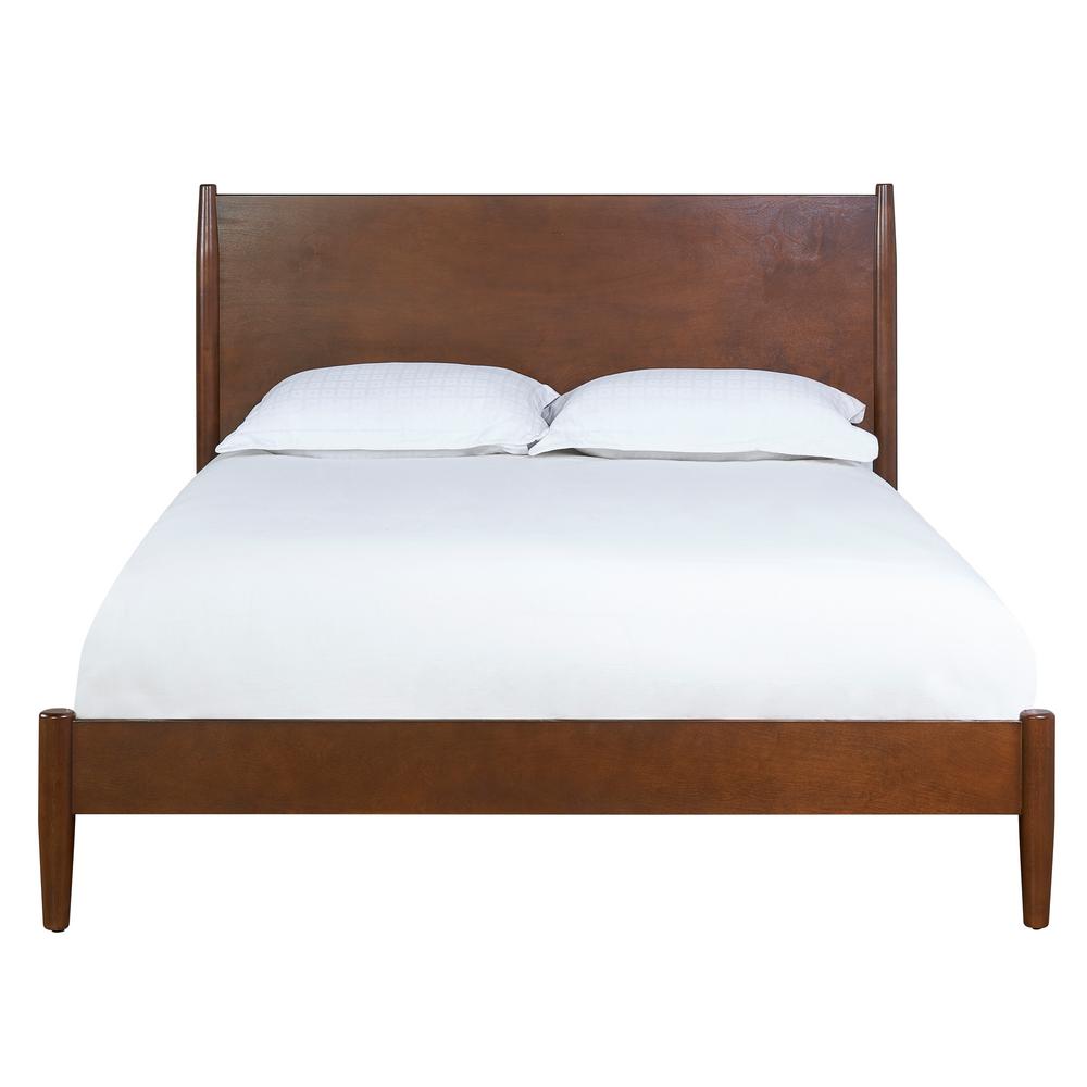 Crosley Landon Gany Full Queen Bed Kf725001ma The Home Depot Crosley Landon Gany Full Queen Bed, Landen Queen Upholstered Platform Bed