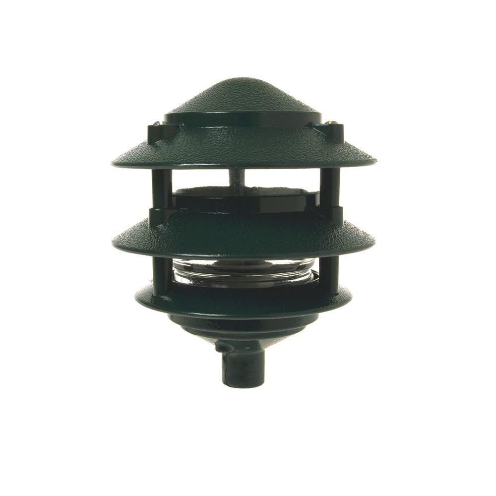 Line Voltage Landscape Lighting Outdoor The Home Depot 3 Tier Green Outdoor Landscape Path Light