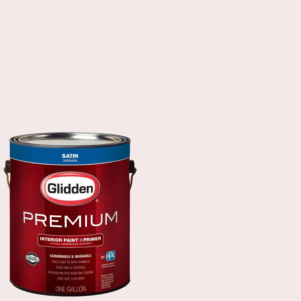 Glidden Premium 1 gal. HDGR43 Delightful Pink Satin Interior Paint