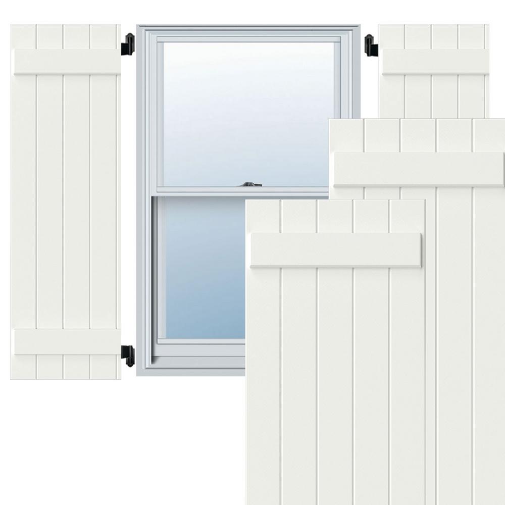 x 35in Homeside 4 Board and Batten Joined Shutter 1 Pair 14-1//2in 330 Berry