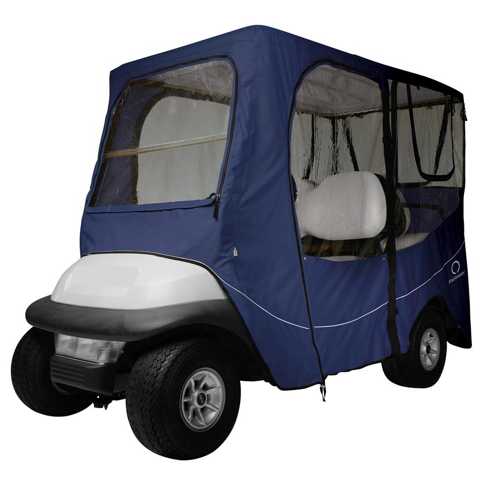 Classic Accessories Deluxe Golf Car Enclosure Navy News Long Roof-40 ...