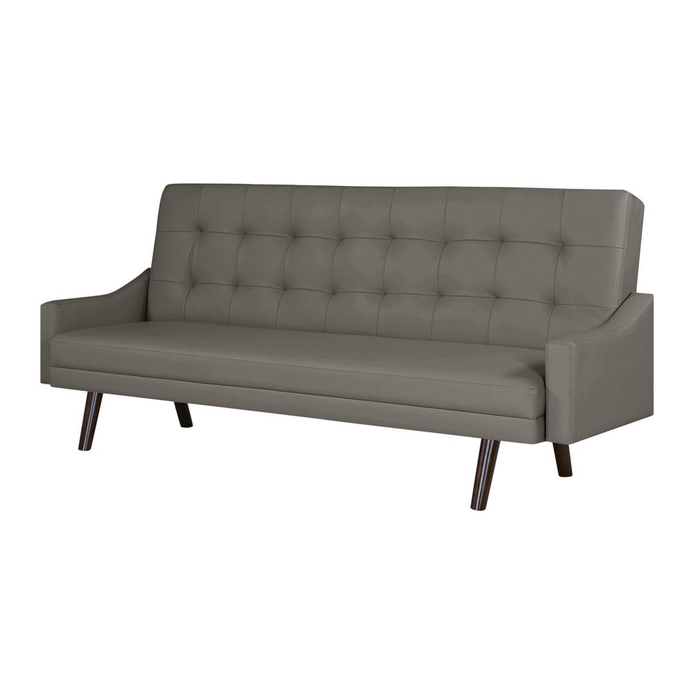 Handy Living Oakland Taupe Gray Polyurethane Click Clack