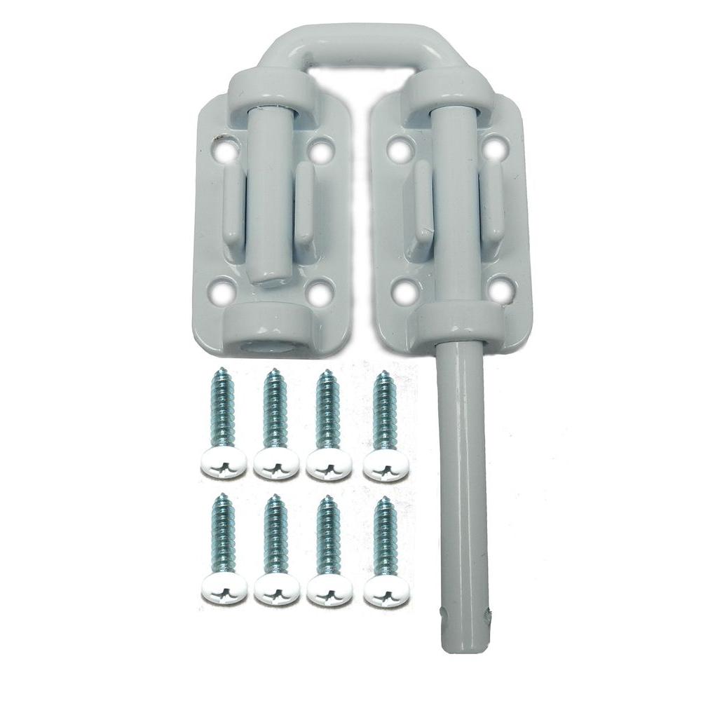 Barton Kramer Patio Door Security Latch, White10365 The Home Depot
