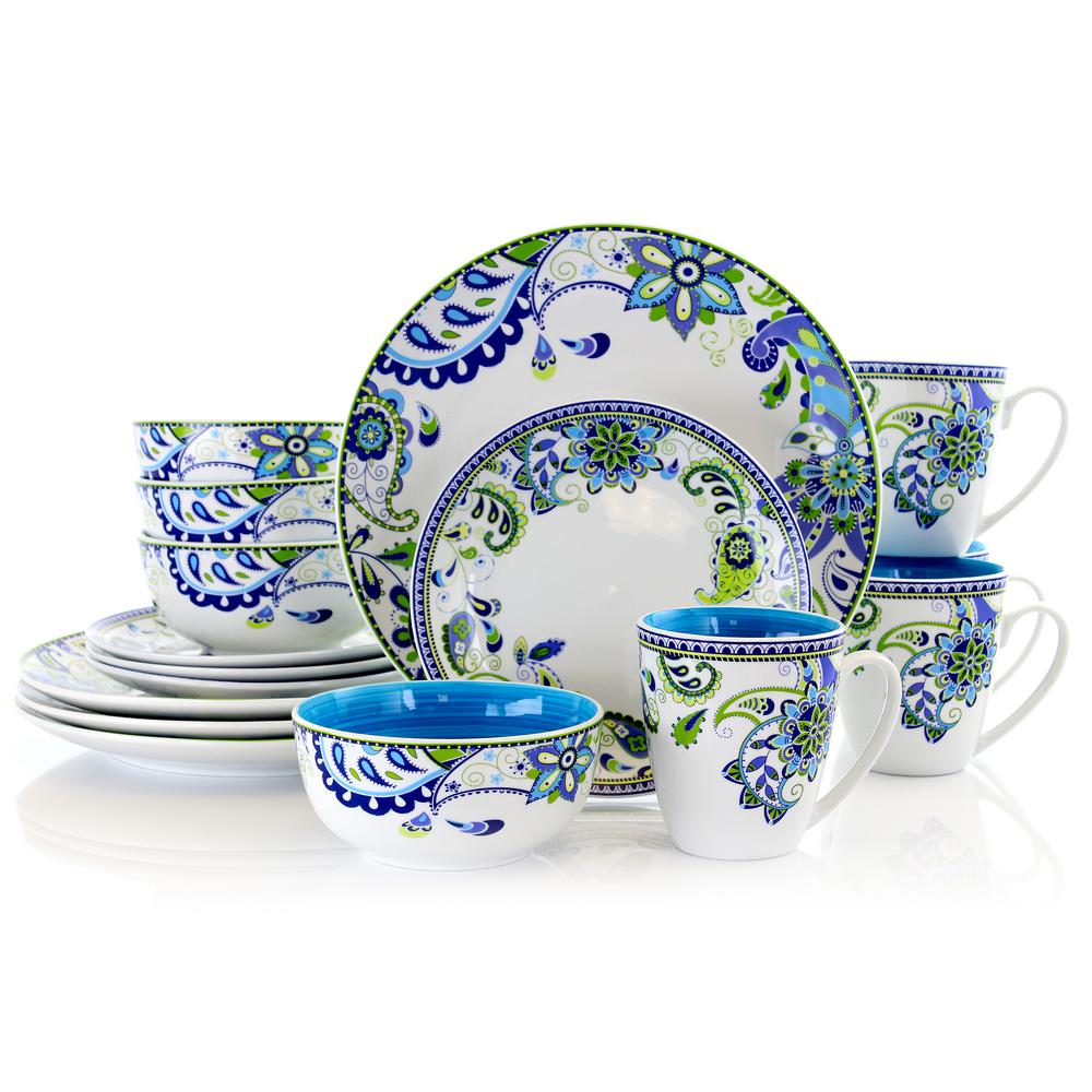 colorful dinnerware