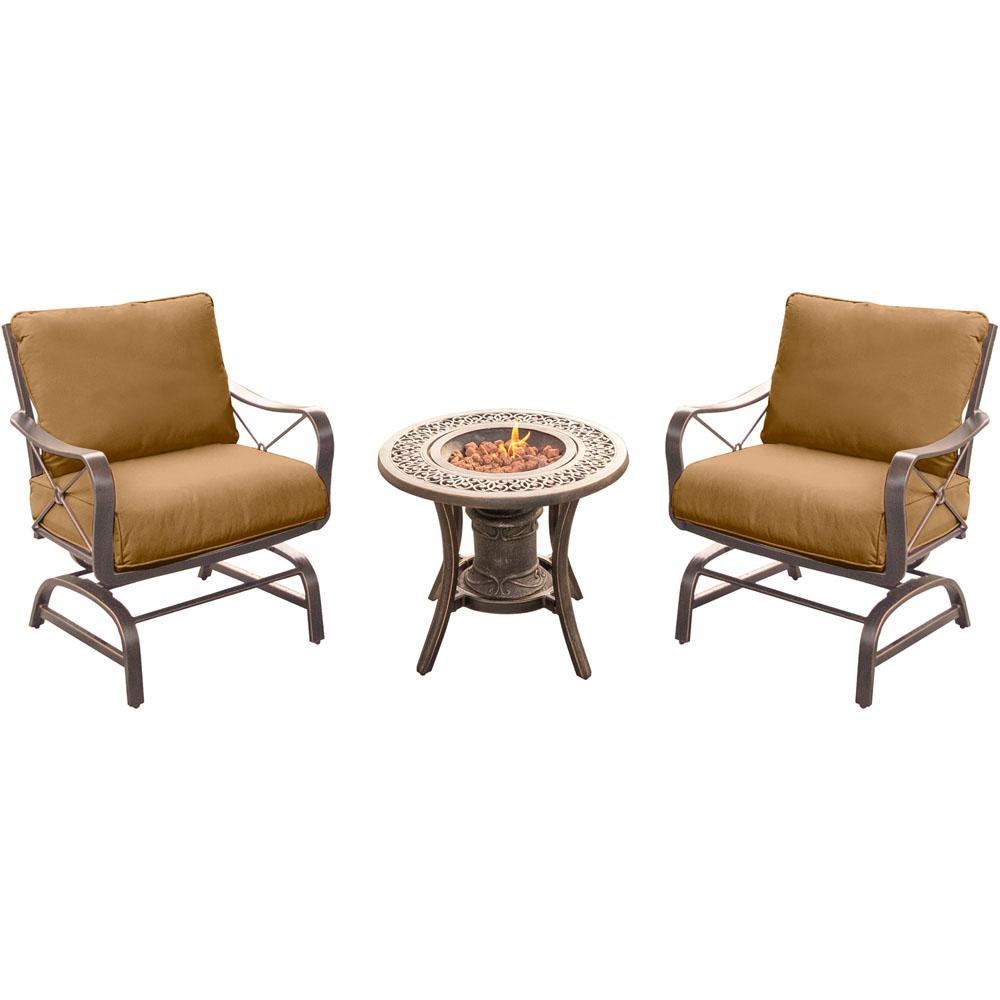 Bronze Fire Pit Sets Outdoor Lounge Furniture The Home Depot