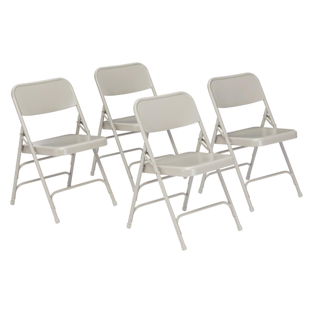 national public seating nps 300 series premium grey all steel triple brace folding chair - National Public Seating national public seating nps 300 series premium grey all steel triple brace folding chair - National Public Seating