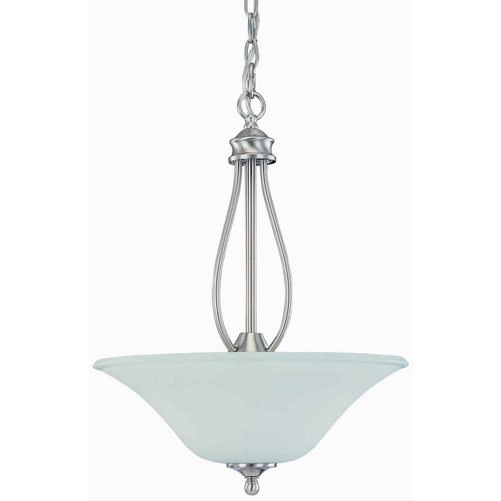 Luminosa 3 Light Brushed Nickel Pendant Lt1024 The Home Depot 3 Light Brushed Nickel Pendant