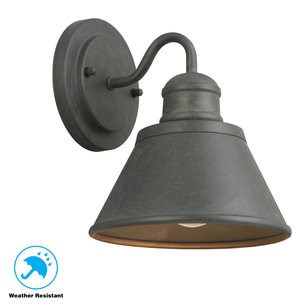 White Dark Sky Outdoor Wall Mounted Lighting 1 Light Zinc Outdoor Wall Lantern