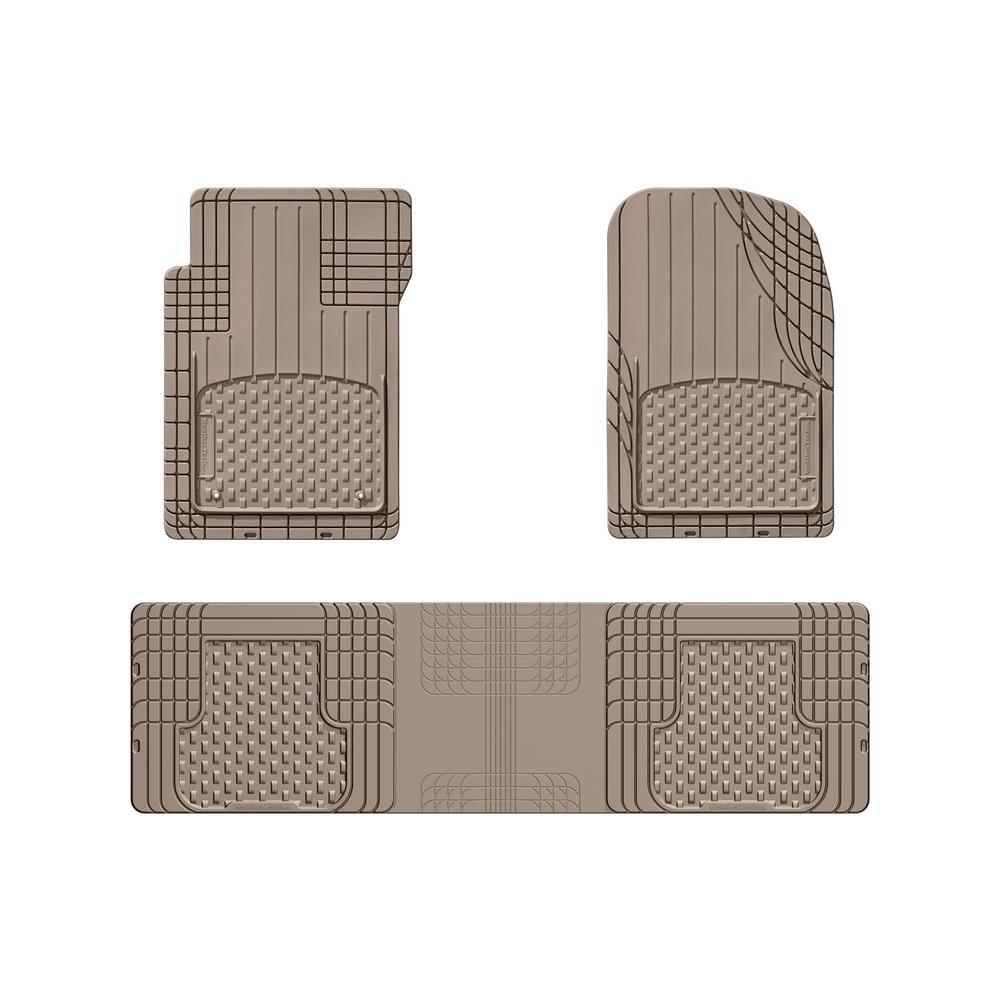 Weathertech Tan 56 In X 16 In Over The Hump Rubber Car Mat